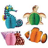Beistle 50449 Sea Creatures Mini Centerpieces, 5½