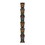 Beistle 50468 Jointed Floral Tiki Torch, prtd 2 sides, 4'