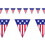 Beistle 50530 Spirit Of America Pennant Banner, all-weather; 12 pennants/string, 11" x 12'