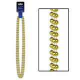 Beistle 50548-GD Party Beads - Large Round, gold, 12mm x 48