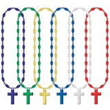Beistle 50564-ASST Religious Beads, asstd colors, 33