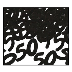 Beistle 50627-BK Fanci-Fetti 50 Silhouettes, black