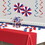 Beistle 50743 Flag Cascade Centerpiece, combination metallic & boardstock, 18"