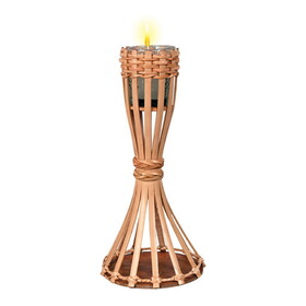 Beistle 50840 Tabletop Bamboo Torch, candle included, 11&#189;"