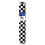 Beistle 50939-BKW Checkered Table Roll, black & white; plastic, 40" x 100'