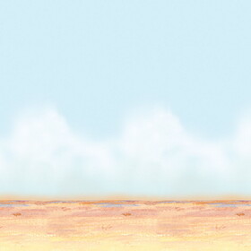 Beistle 52035 Desert Sky & Sand Backdrop, insta-theme, 4' x 30'