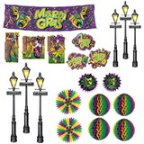 Beistle 52046 Mardi Gras Decor & Street Light Props, insta-theme, 8