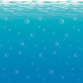 Beistle 52071 Undersea Backdrop, insta-theme, 4' x 30'