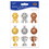 Beistle 52141 Award Ribbon Stickers, 4&#190;" x 7&#189;", Price/4 Sheets/Package