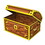 Beistle 52159 8-Bit Treasure Chest, assembly required, 8" x 5&#189;", Price/1/Package