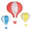 Beistle 52324 Hot Air Balloon Paper Lanterns, 2-16" & 1-22", Price/3/Package