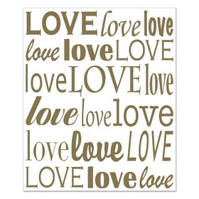 Beistle 53302 Love Insta-Mural Photo Op, complete wall decoration, 5' x 6'