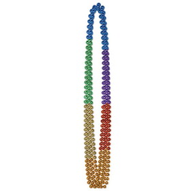 Beistle 53308 Rainbow Beads, 7mm x 36"