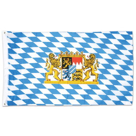 Beistle 53332 Bavarian Flag, 2 grommets, 3' x 5'
