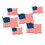 Beistle 53350 American Flag Cutouts, prtd 2 sides, 5&#190;" & 8&#189;"