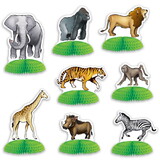 Beistle 53374 Jungle Safari Animal Mini Centerpieces, 3