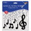Beistle 53409 Musical Notes Whirls, black; 6 whirls w/icons; 6 plain whirls, 17&#189;"-32"