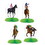 Beistle 53427 Horse Racing Mini Centerpieces, different design front & back, 4&#190;"-5&#189;"