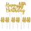 Beistle 53523-40 Happy 40th Birthday Cake Topper, 6-1 x 3&#189; '40' picks included, 6" x 8&#188;"