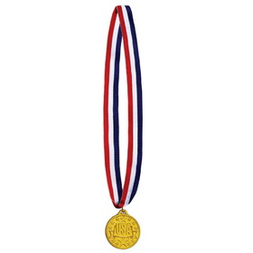 Beistle 53543 USA Medal w/Ribbon, 30" w/2" Medal