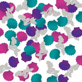 Beistle 53553 Mermaid Deluxe Sparkle Confetti, multi-color