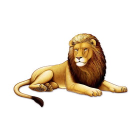Beistle 53617 Jointed Lion, prtd 2 sides, 3' 10"