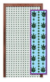 Beistle 53626 Weed Bead Curtain, assembly required; Includes: 2-12 Plastic Tracks, 10-Beaded Curtain Strands, 8-Screws, 6' 6