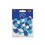 Beistle 53640-B Dot Deluxe Sparkle Confetti, blue, lt blue, white