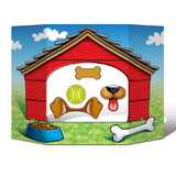 Beistle 53669 Dog House Photo Prop, prtd 2 sides w/different colors; 4 hand held props included, 3' 1