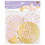 Beistle 53685 Foil Welcome Baby Cutouts, pink, white, gold; foil 1 side/prtd 2 sides, 5"-13&#190;"