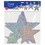 Beistle 53708 Pkgd Star Cutouts, glitter print 2 sides; 4-5 , 3-9 , 1-12 , 1-15 , Asstd, Price/9/Package