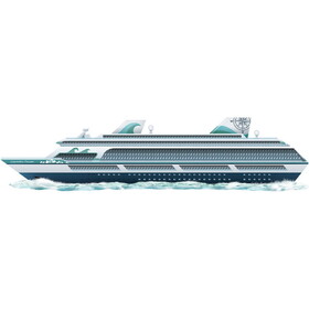 Beistle 53759 Jointed Cruise Ship, 13&#189;" x 4' 9"