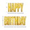 Beistle 53848-GD Plas Jumbo Happy Birthday Yard Sign Set, gold; 1 pc Happy ; other pc Birthday ; 3 metal H stakes included; assembly required, 20" x 33" & 20" x 3' 10&#189;"