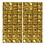 Beistle 53861-GD Foil Balloon Backdrops, gold; assembly required, 3' 6" x 23&#189;"