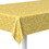 Beistle 53870-GD Printed Sequined Tablecover, gold; plastic, 54" x 108"