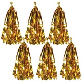 Beistle 53877-GD Metallic Tassels, gold, 9¾