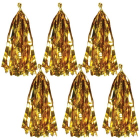 Beistle 53877-GD Metallic Tassels, gold, 9&#190;"