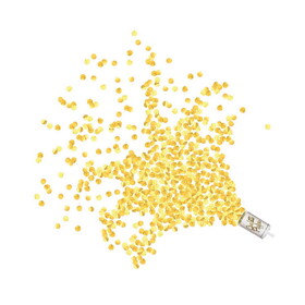 Beistle 53898-GD Push Up Confetti Poppers, gold