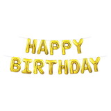 Beistle 53911-GD Happy Birthday Balloon Streamer, gold; assembly required, 14¼