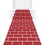 Beistle 53935 Red Brick Runner, prtd runner w/double-sided tape; indoor & outdoor use, 24" x 10'