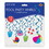 Beistle 53936 Pool Party Whirls, 6 whirls w/icons; 6 plain whirls, 15"-30&#189;", Price/12/Package