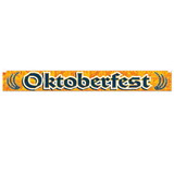 Beistle 53944 Metallic Oktoberfest Fringe Banner, prtd 1-ply PVC fringe, 7½