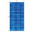 Beistle 53946-B Metallic Square Curtain, blue; double-sided tape included, 6' 6" x 3' 2&#188;"