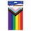 Beistle 53959 Pride Flag Pennant Streamer, assembly required, 7" x 4' 6"