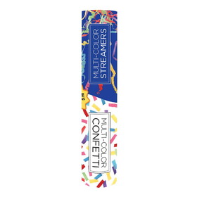 Beistle 53994-MC Handheld Confetti & Streamer Tubes, multi-color, 9&#190;"