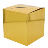 Beistle 54002-GD Foil All-Purpose Card Box, gold; assembly required, 9