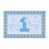 Beistle 54005-B Plastic 1st Birthday Floor Mat, blue, 30" x 3' 10"