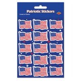 Beistle 54017 U S Flag Stickers, 4¾" x 7½"