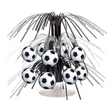Beistle 54098 Soccer Ball Mini Cascade Centerpiece, combination metallic & boardstock, 7½