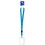 Beistle 54115-B Lanyard w/Card Holder, blue; detachable clip; blank card included, 25"